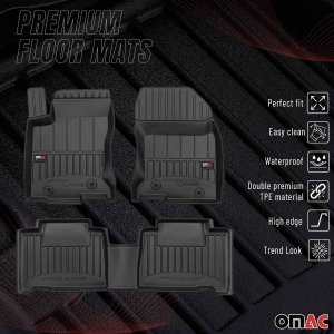 LEXUS NX Floor Mat - Omac - Proline Premium TPE - Black - '15-'21